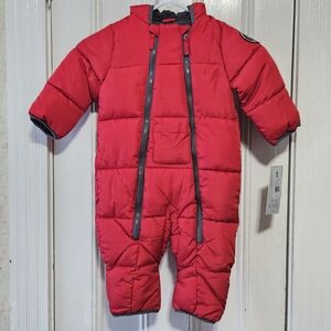 Free Country Red Baby Pram Snowsuit 18M